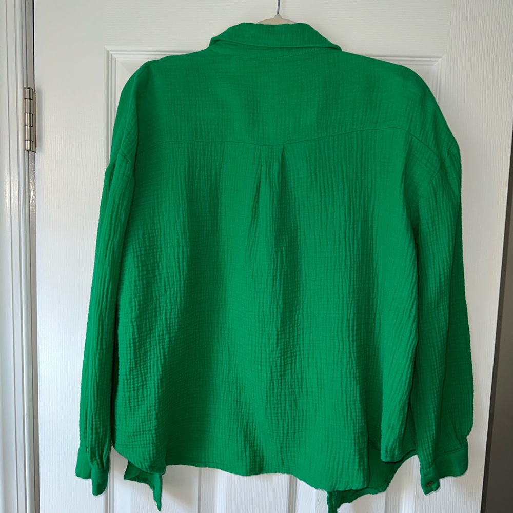 Shein Button Up Blouse - Picture 2 of 3